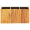 VidaXL Garden Raised Bed with 3 Pots Solid Acacia Wood - 2 of 4