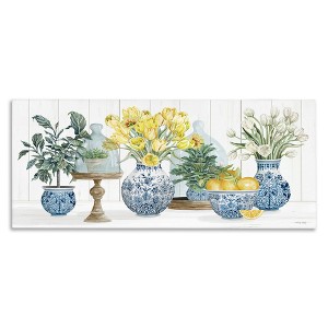 Stupell Industries Yellow Tulips & Lemon Fruits, 40" x 17" - 1 of 4