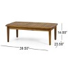 Patio Loveseat and Coffee Table Set,Patio Furniture Set with Cushion and Acacia Wood Frame for Garden,Backyard - The Pop Home - 4 of 4