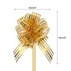 Unique Bargains Bright Metallic Gift Wrapping Large Pull Bow Ribbon for Wedding 5 Pcs - 2 of 4
