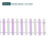 Unique Bargains Dollhouse Home DIY Decorative Miniature Ornament Wood Picket Fence - 3 of 4
