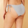 Women's Sparkle Low-Rise High Leg Cheeky Side-Tie Bikini Bottom - Wild Fable™ - 2 of 4