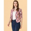 INSPIRE CHIC Women's Notched Lapel Open Front Business Casual Blazer - 2 of 4