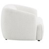 Cesicia 24"x 24" x 15" H White Lucifer Shimmer Fabric Chair - 3 of 4