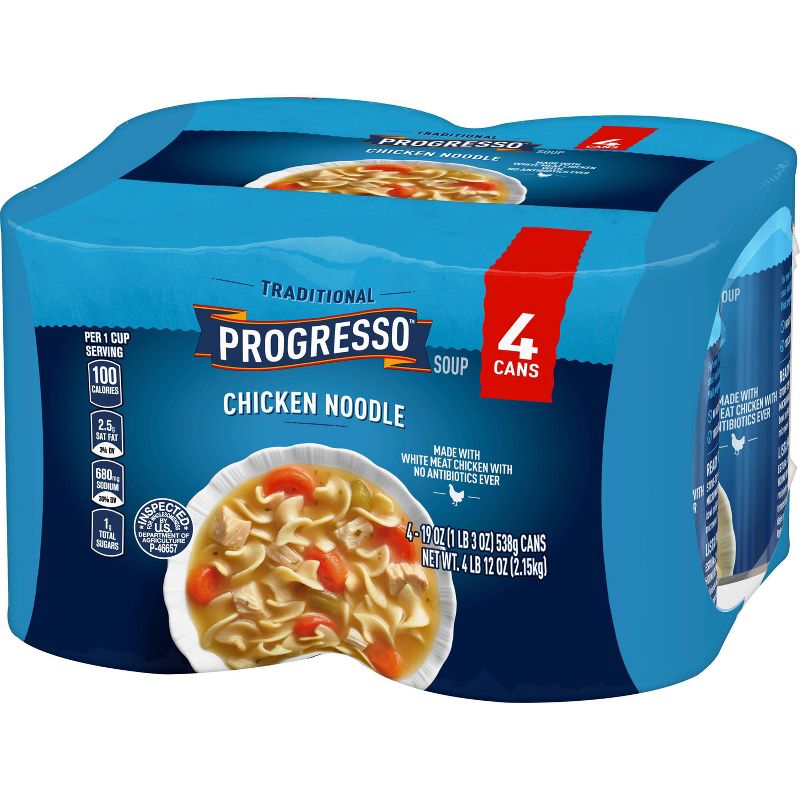 Progresso Traditional Chicken Noodle Soup - 4pk / 76oz, 4 of 8