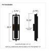 Quoizel Lighting Pointsett 1 - Light Sconce in  Matte Black - 2 of 3