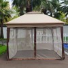 11x11ft Pop Up Gazebo Tent with Removable Mosquito Netting 4 Sandbags 2-Tier Soft Top Event Tent,Outdoor Canopy Shelter Easy Setup - 3 of 4
