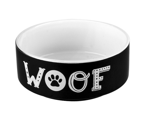 Housewares International Anne Was Here Woof Pet Bowl - 6 in.