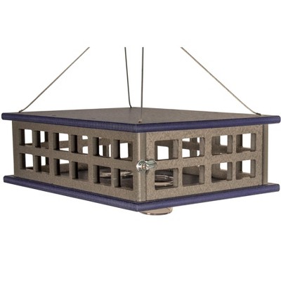JCS Wildlife Recycled Poly Lumber Deluxe Caged Platform Bluebird Feeder