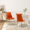 Clihome Velvet Dining Chairs Set of 2 - 3 of 4