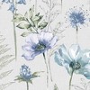 Floral Sketch Blue Wallpaper - 4 of 4