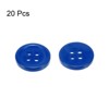 Unique Bargains Sewing Resin Round Flat 4-Hole Replacement Craft Buttons 20 Pcs - 3 of 4