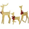 Karl Home  2D Lighted Deer Family Set of 3 Christmas Decoration - 2 of 4