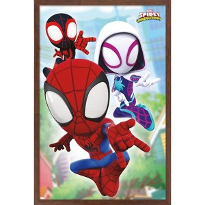 Trends International Marvel Spidey and His Amazing Friends - Webs Framed Wall Poster Prints - 1 of 4