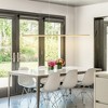 LLHZSY 41" Gold Warm Kitchen Island Pendant Lighting Integrated LED Linear Chandelier Light Fixture - 2 of 4