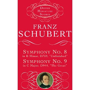 Symphonies Nos. 8 & 9 - (Dover Miniature Scores: Orchestral) by  Franz Schubert (Paperback) - 1 of 1