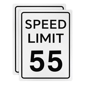 Unique Bargains Aluminum Weather Resistant Waterproof Rust Free Traffic Sign 2 Pcs - 1 of 4