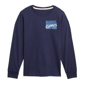 Boys' - Marvel - Venom Grunge Long Sleeve Graphic T-Shirt - 1 of 4