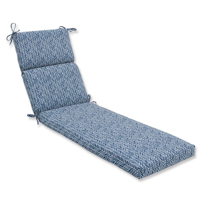 Herringbone Outdoor/Indoor Chaise Lounge Cushion - Pillow Perfect, 1 of 4
