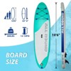 Nasitip 10’6" Inflatable Stand Up Paddle Board with SUP Accessories, Anti-Slip Deck, Lightweight & Stable for Adults & Youth - 2 of 4