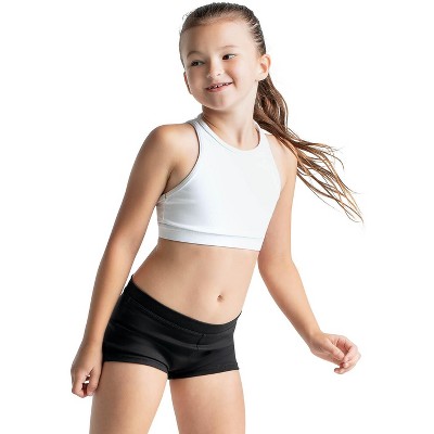 Capezio White Team Basics Ladder Back Bratop - Girls Intermediate