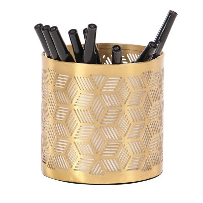 Glam Metal Pencil Cup Gold - Olivia & May