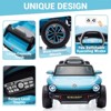 12V Licensed Volkswagen Beetle Ride On Car for Kids, Electric 4 Wheeler with Remote, LED Lights, Music & USB - 2 of 4