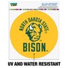 North Dakota State  Bison Secondary Automotive Car Window Locker Circle Bumper Sticker - 2 of 4
