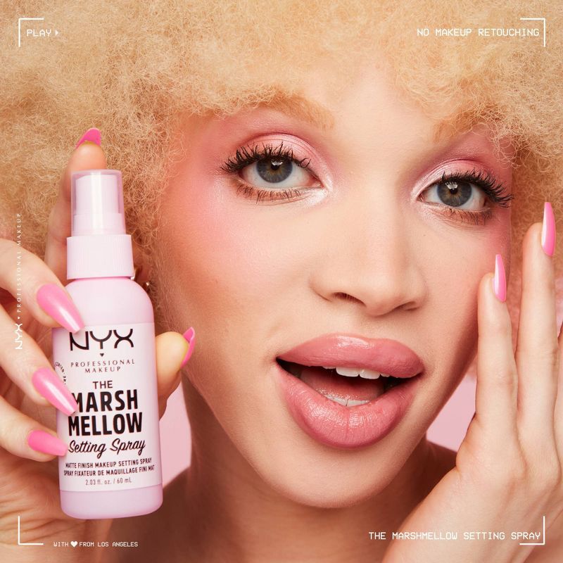 NYX Professional Makeup Long Lasting Setting Spray - Marshmallow Scented - 2.03 fl oz, 5 of 12