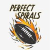 "Perfect Spirals" Flaming Football Adult Crew Neck Short Sleeve Tee - 2 of 2