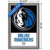 Trends International NBA Dallas Mavericks - Logo 21 Framed Wall Poster Prints - 3 of 4