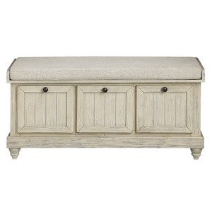 NicBex Modern 44" Storage Bench Wood Accent Stools with Flip Top Seat for Bedroom and Entryway - 1 of 4
