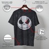 Mens The Nightmare Before Christmas Halloween Jack Skellington Big Face T Shirt - 3 of 4