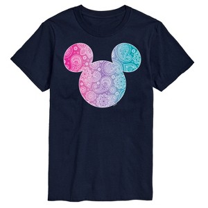 Men's - Disney - Mickey Bandana Pattern Short Sleeve Graphic T-Shirt - 1 of 4