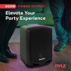 Pyle 600W Compact Bluetooth PA Karaoke Sound System with Wireless Microphone (PSBT65A) - Black - 2 of 4