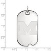 Black Bow Jewelry Sterling Silver Michigan Wolverines NCAA Large Pendant - 2 of 3