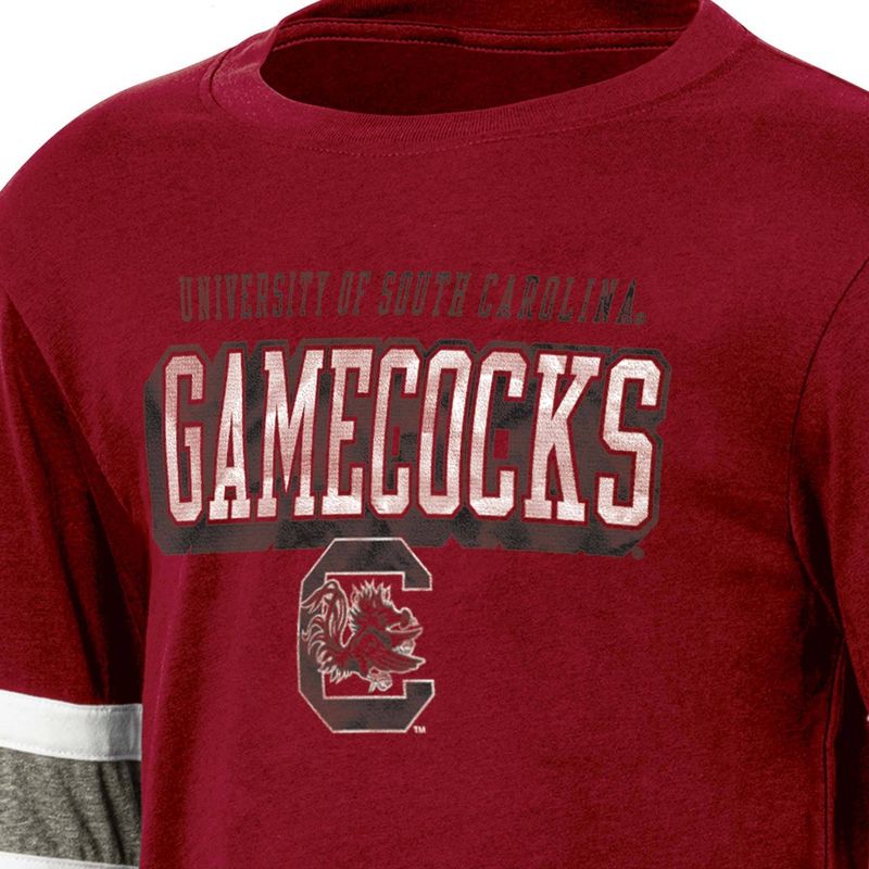 NCAA South Carolina Gamecocks Boys&#39; Long Sleeve T-Shirt, 3 of 4