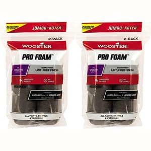 Wooster 4.5" Jumbo-Koter Pro Foam Closed-End 2 Sets Of 2-Pack Roller Cover # RR308-4.5-2PK - 1 of 1