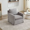 CAVINAS 29.92'' Swivel Accent Chair, 360-Degree Rotating Armchair with Skirted Base and Removable Cushion - 4 of 4