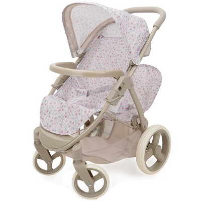 509 Crew: Little Flora, Mabelle Duo Twin Doll Stroller, Pretend Play Toy, Kid 3+
