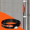 VEVOR Pipe Heating Cable, 30FT 7W/FT Heat Tape for Pipes with Built-in Thermostat, Water Pipe Heat Cable Protects PVC Hose, Black - 2 of 4