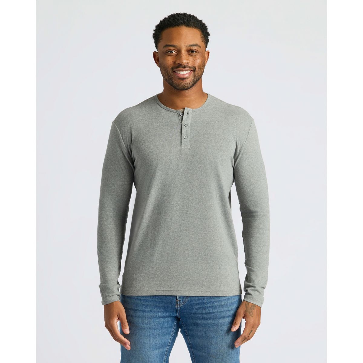 Men's Classic Long Sleeve Henley - True Classic - thumbnail 8