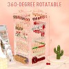 360 Rotating 5-Tier Earring Organizer - 228 Holes & 232 Grooves for Jewelry Storage - 2 of 4