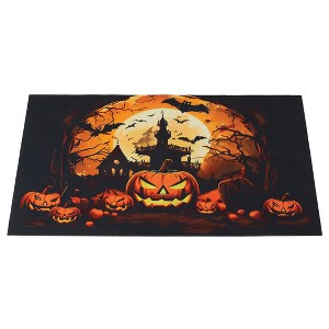 Collections Etc Halloween Night Jack o' Lantern Skid-Resistant Doormat - 1 of 2