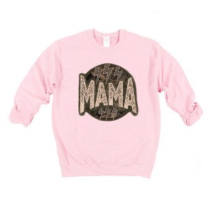 Simply Sage Market Women's Graphic Sweatshirt Boho Mama Lightning Bolts - 1 of 3