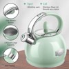 Itopfox Stainless Steel Whistling Tea Kettle with Cool Touch Handle, 2.64 Quart Induction Compatible Stovetop Teapot in Mint Green - 4 of 4