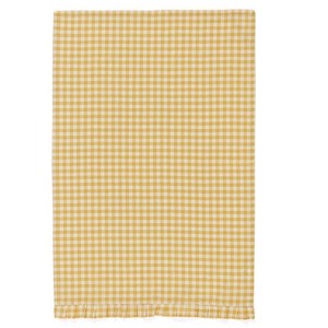 Shiraleah Gina Yellow and White Check Tea Towel - 1 of 3