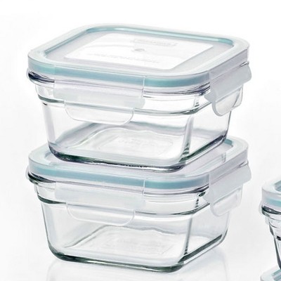 Clear Glass 12-Piece Food Storage Jar Set