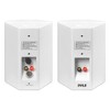 Pyle PDWR51BTWT 5.25 Inch 200 Watt Waterproof Stereo Speaker System for Indoor or Outdoor Theater Bluetooth Surround Sound System, White (2 Pack) - 2 of 4