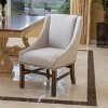 Modern Accent Chair Leisure Armchair with Fabric and wood for living room-Christopher Knight Home - 3 of 4